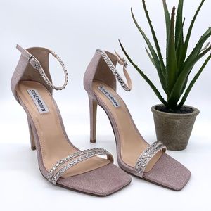 Sandali Con Tacco Steve Madden Collette Donna, Punta Quadrata, Tacco A Spillo, Impreziositi Da Strass, Eleganti - 3